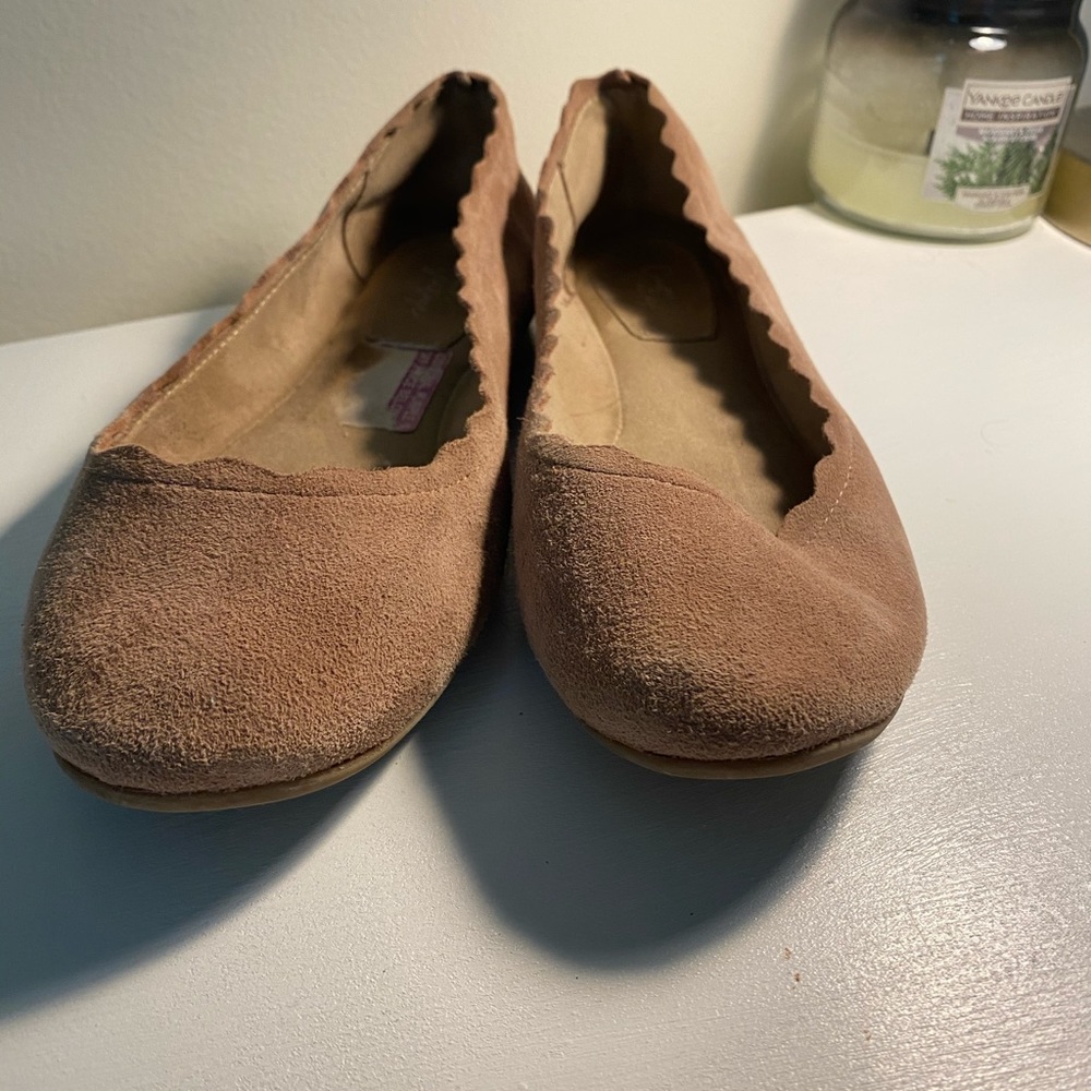 Pink Crown Vintage Flats